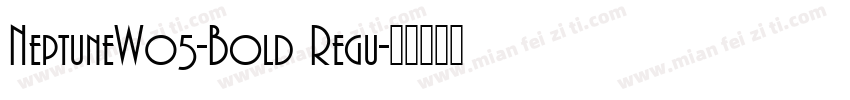 NeptuneW05-Bold Regu字体转换